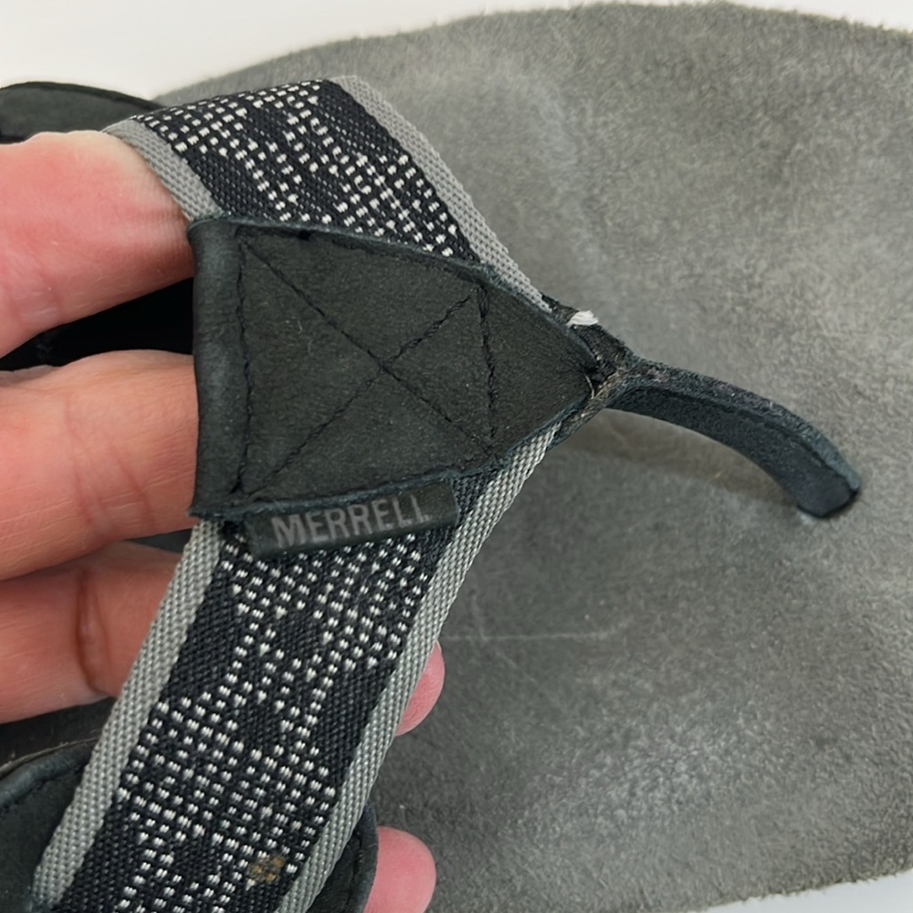 Merrell Rosarita Black & Gray Flip Flop Sandals - Men’s Size 13 - Picture 12 of 15